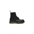 Black Leather Lace-Up Boots
