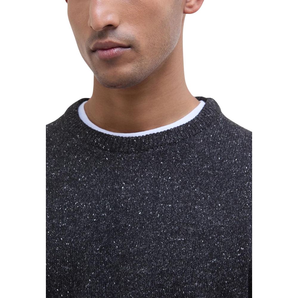 Schwarzes Sweatshirt aus Wolle