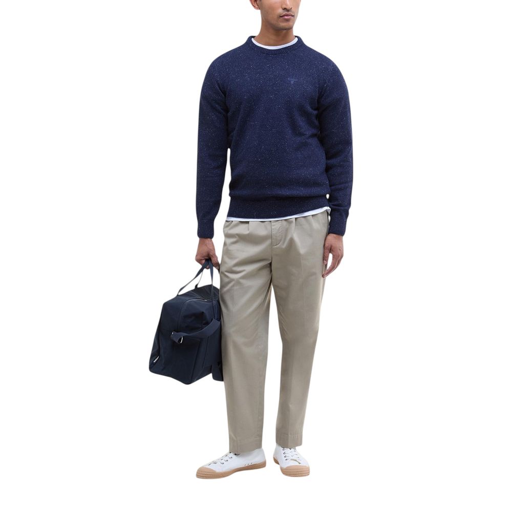 Blaues Wollsweatshirt