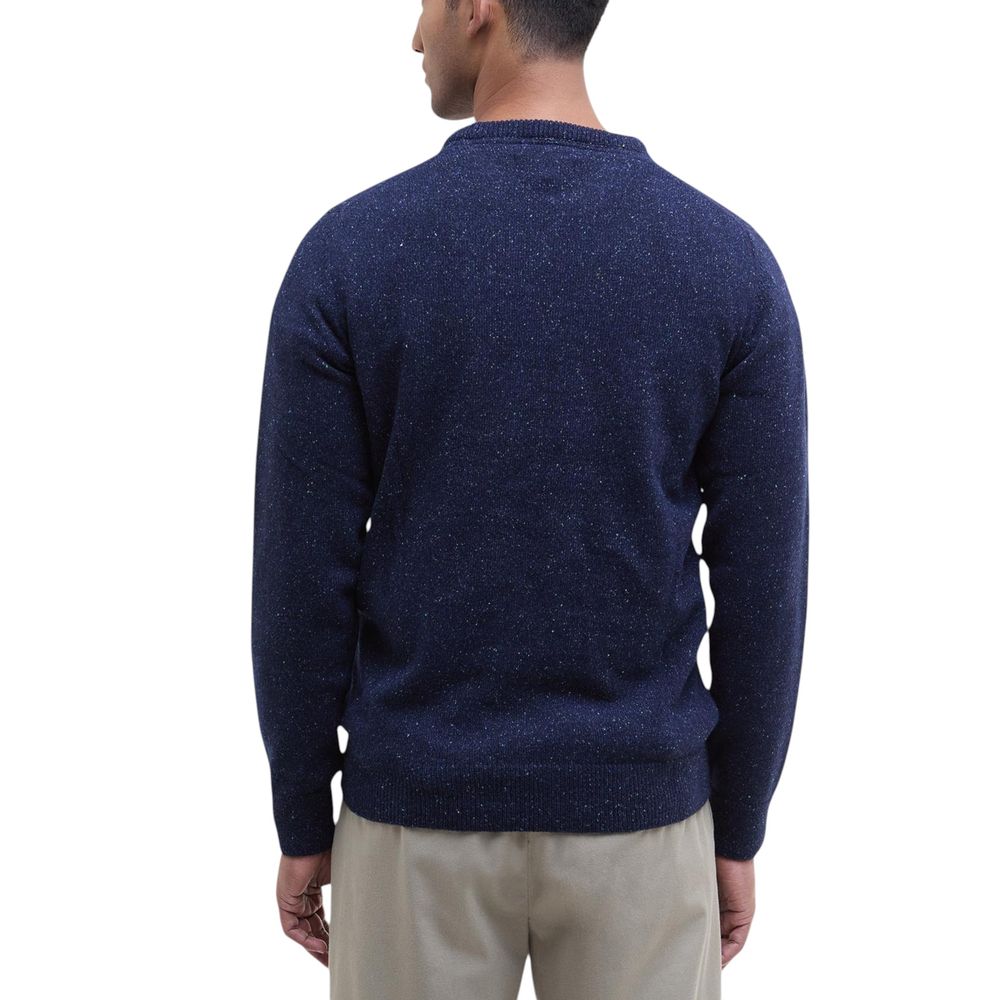 Blaues Wollsweatshirt