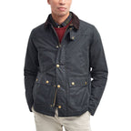 Graue Baumwoll-Shell-Jacke