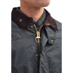 Graue Baumwoll-Shell-Jacke