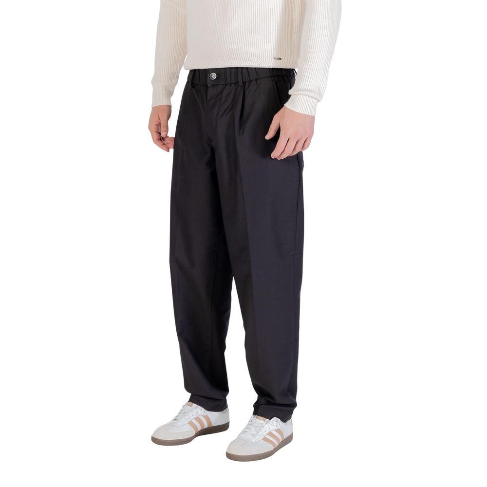 Schwarze Freizeithose aus Baumwolle
