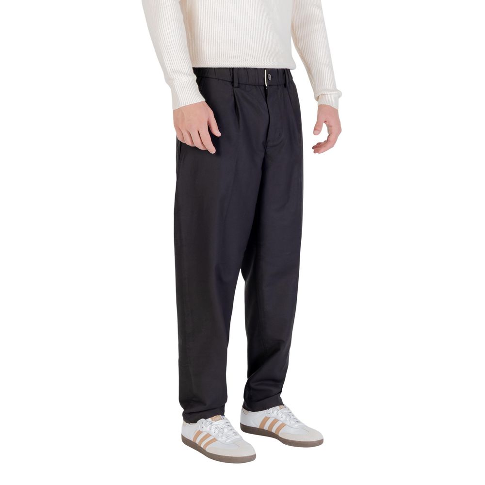 Schwarze Freizeithose aus Baumwolle