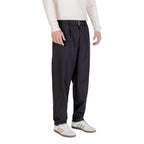 Schwarze Freizeithose aus Baumwolle