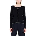 Schwarzer Strickcardigan