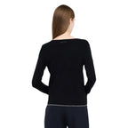 Schwarzer Strickcardigan