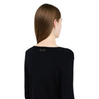 Schwarzer Strickcardigan
