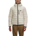 Weiße Polyamid-Shell-Jacke
