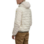 Weiße Polyamid-Shell-Jacke