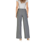 Gray Recycled Polyester Casual Pants
