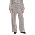 Brown Polyester Casual Pants