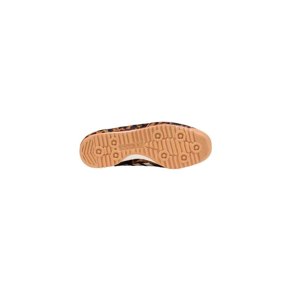 Braune Kunstleder-Sneaker