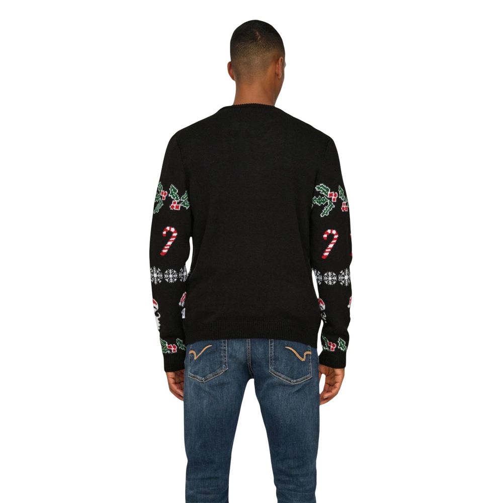 Schwarzes Marabou-Sweatshirt