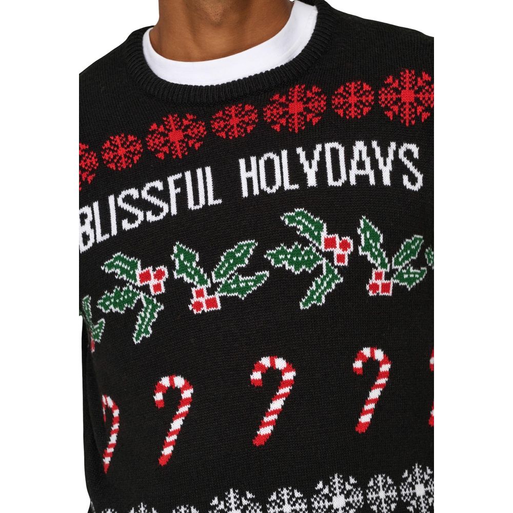 Schwarzes Marabou-Sweatshirt
