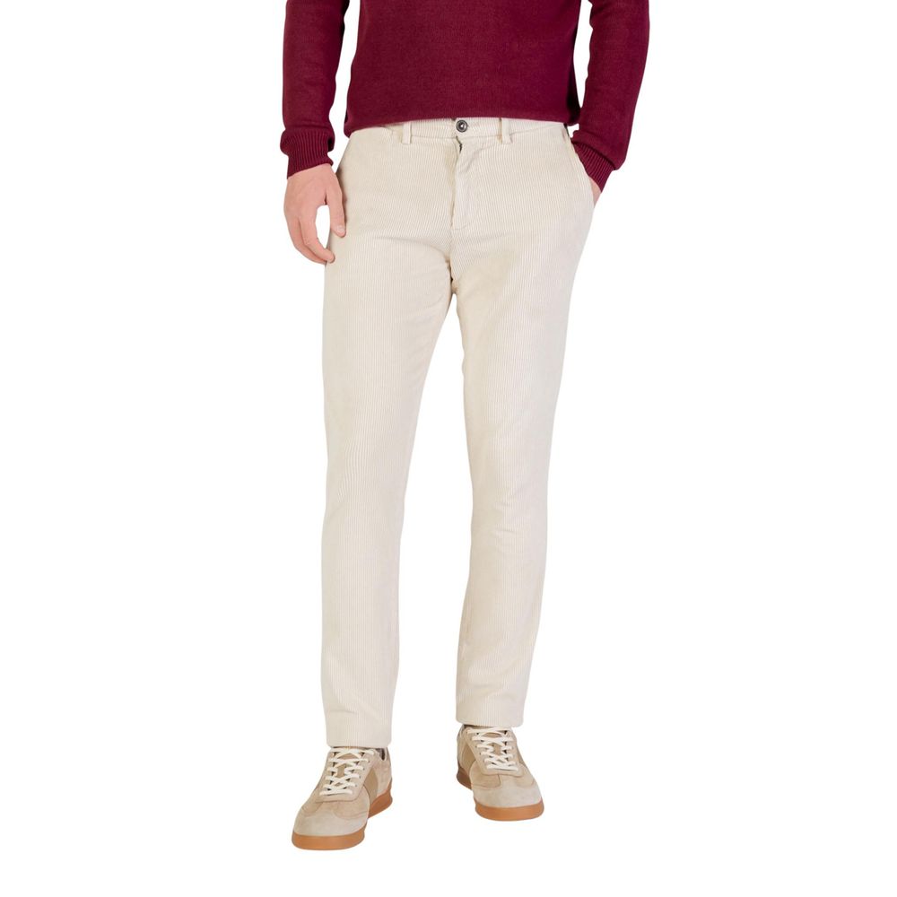 Beige Baumwollhose