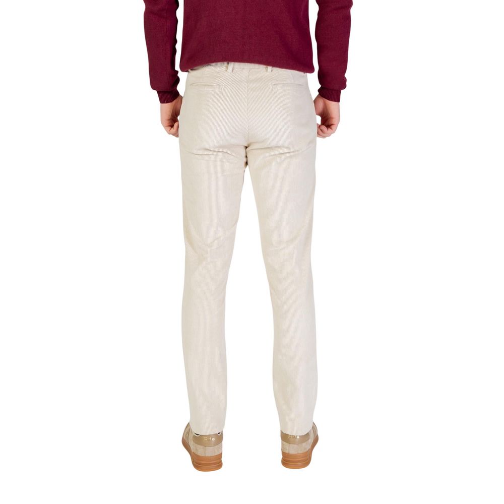 Beige Baumwollhose