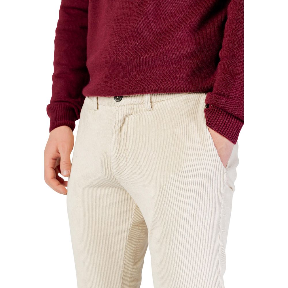 Beige Baumwollhose