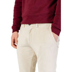 Beige Baumwollhose