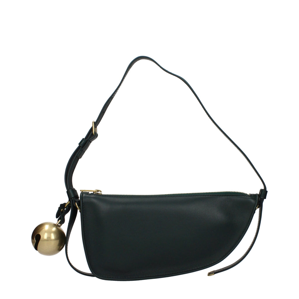 Borsa a tracolla in pelle verde