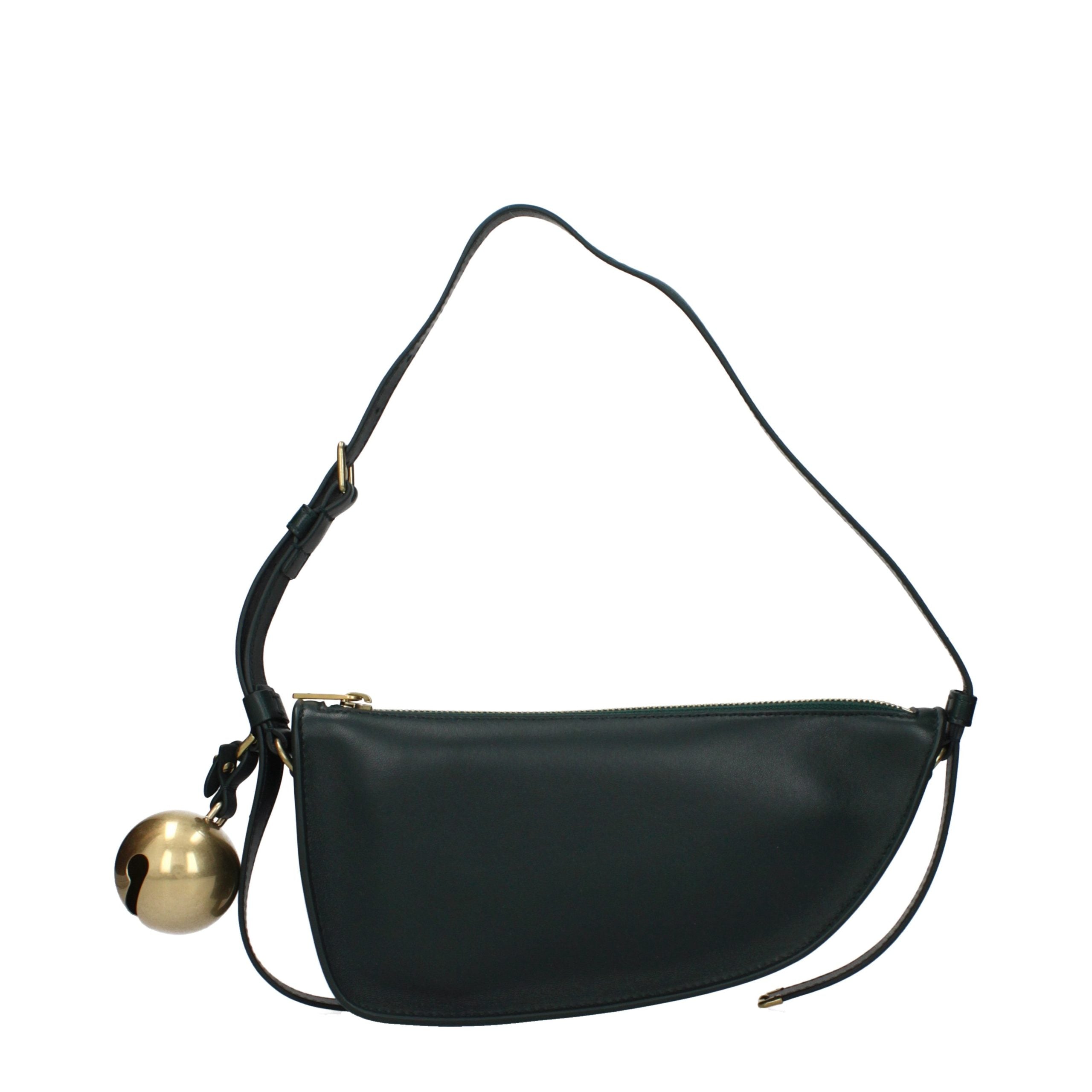 Borsa a tracolla in pelle verde
