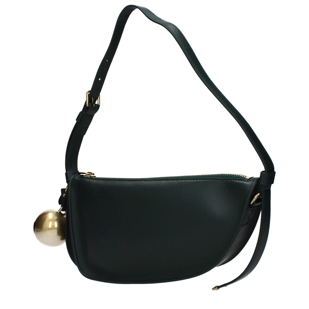 Borsa a tracolla in pelle verde