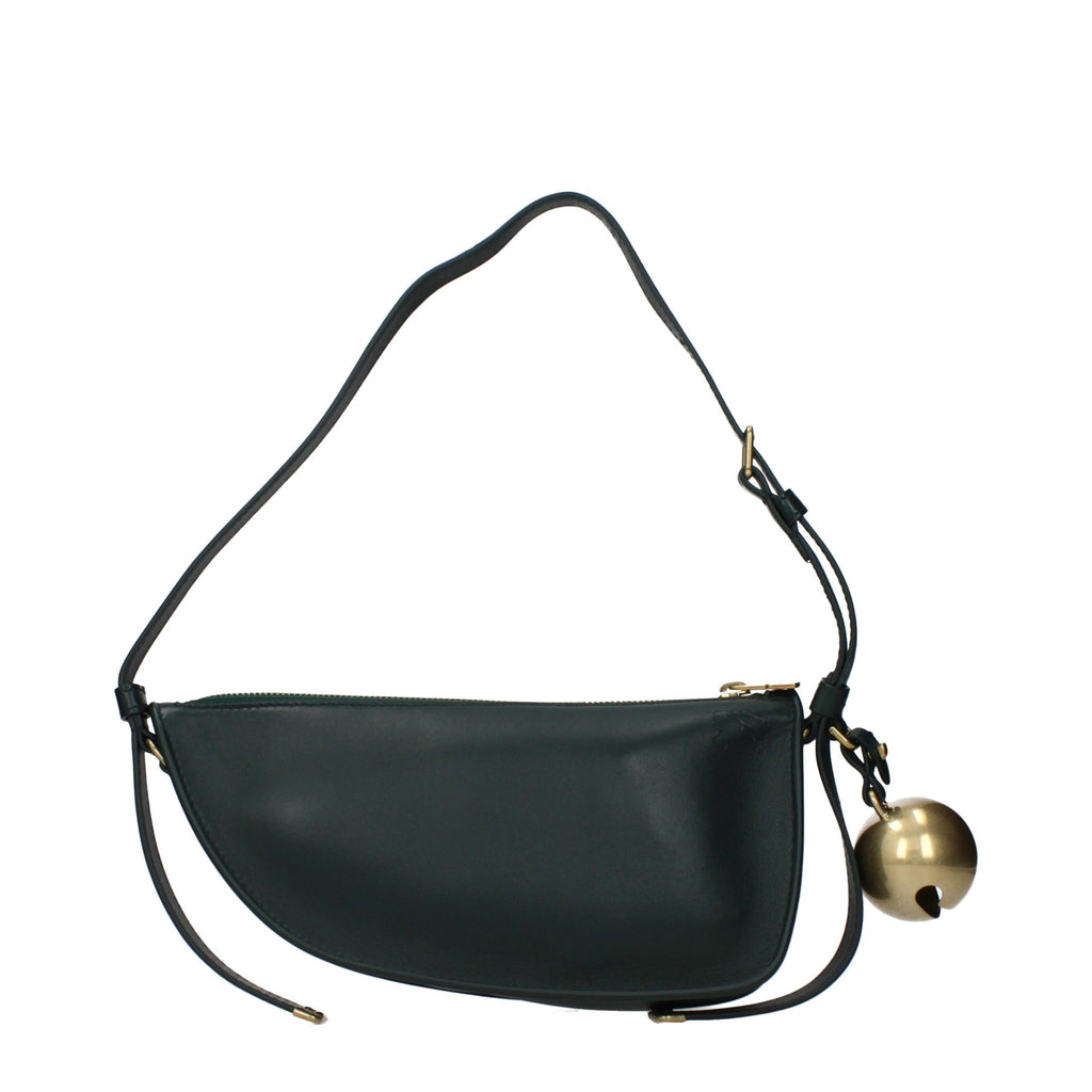 Borsa a tracolla in pelle verde