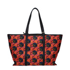 Schultertasche aus mehrfarbigem Stoff