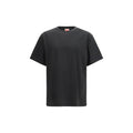 Schwarzes Baumwoll-T-Shirt