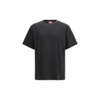 Schwarzes Baumwoll-T-Shirt