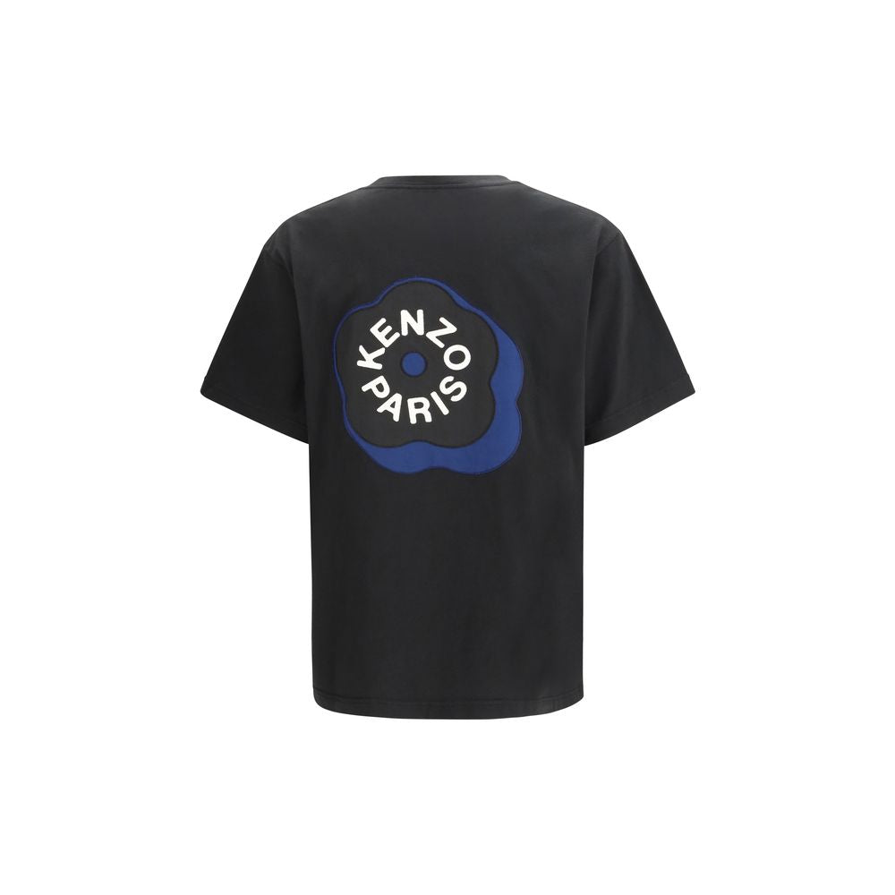 Schwarzes Baumwoll-T-Shirt