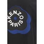 Schwarzes Baumwoll-T-Shirt