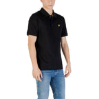 Black Cotton Polo Shirt