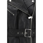 Black Goatskin Sleeveless Jacket