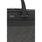 Gray Calf Leather Bos Taurus Briefcase