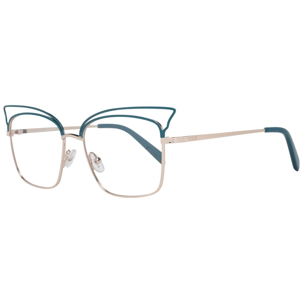 Türkisfarbene Metallbrille (Gestelle)