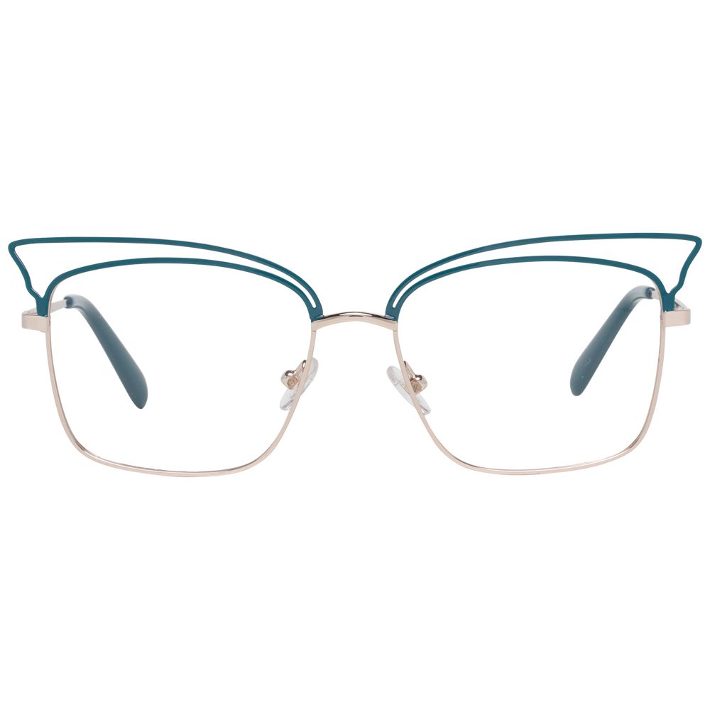 Türkisfarbene Metallbrille (Gestelle)