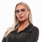 Türkisfarbene Metallbrille (Gestelle)