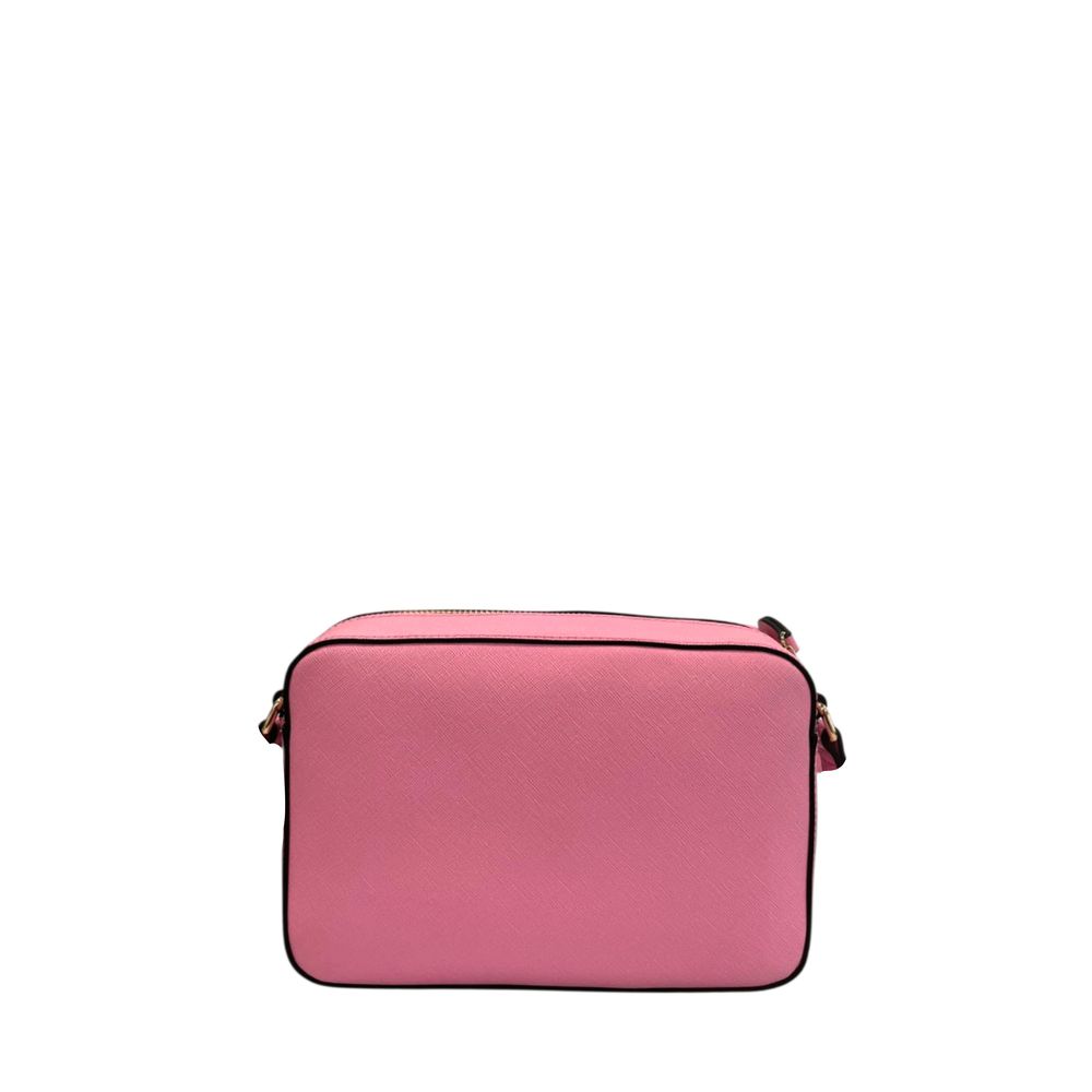 Rosa PU-Umhängetasche für Damen