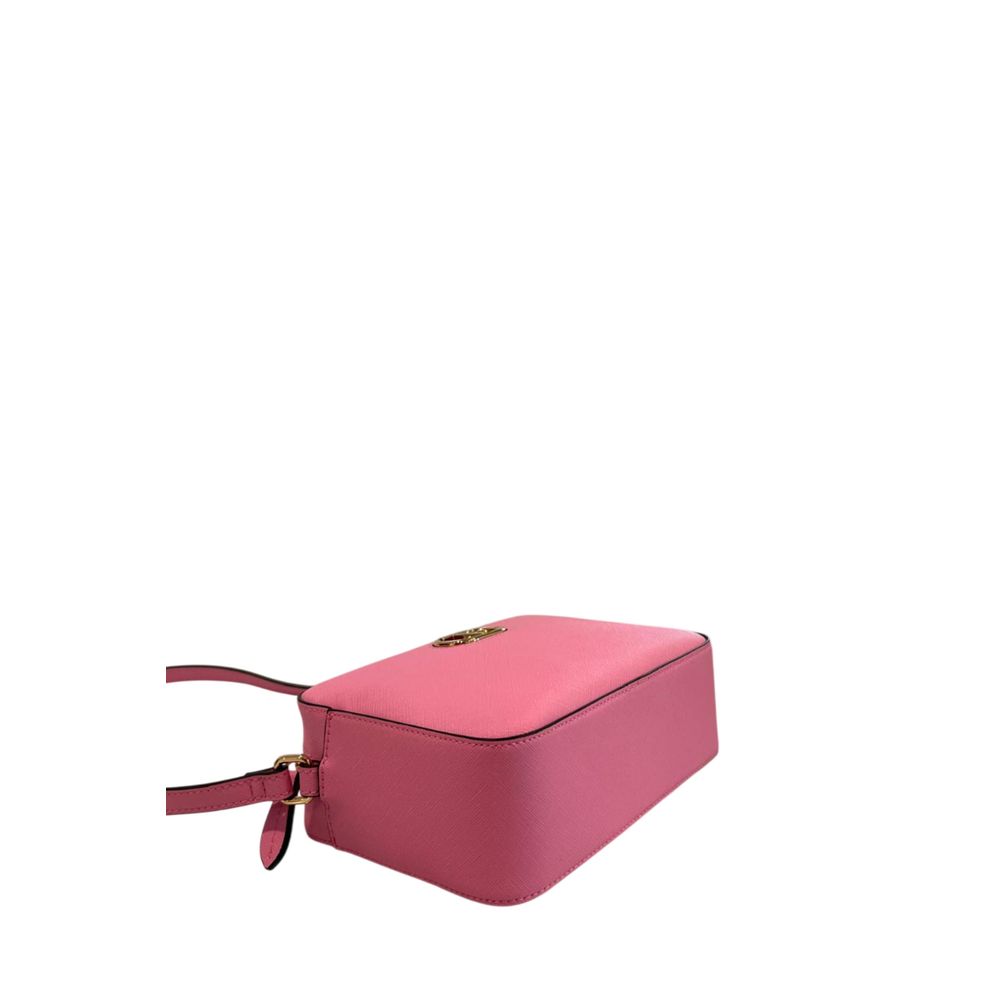 Rosa PU-Umhängetasche für Damen