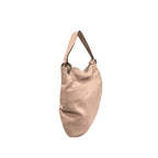 Schultertasche für Damen aus rosafarbenem PU-Leder