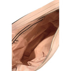 Schultertasche für Damen aus rosafarbenem PU-Leder
