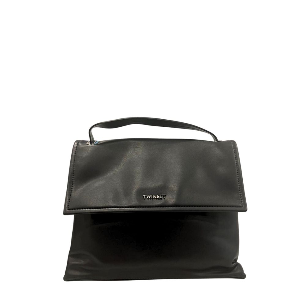 Damenhandtasche aus schwarzem PU