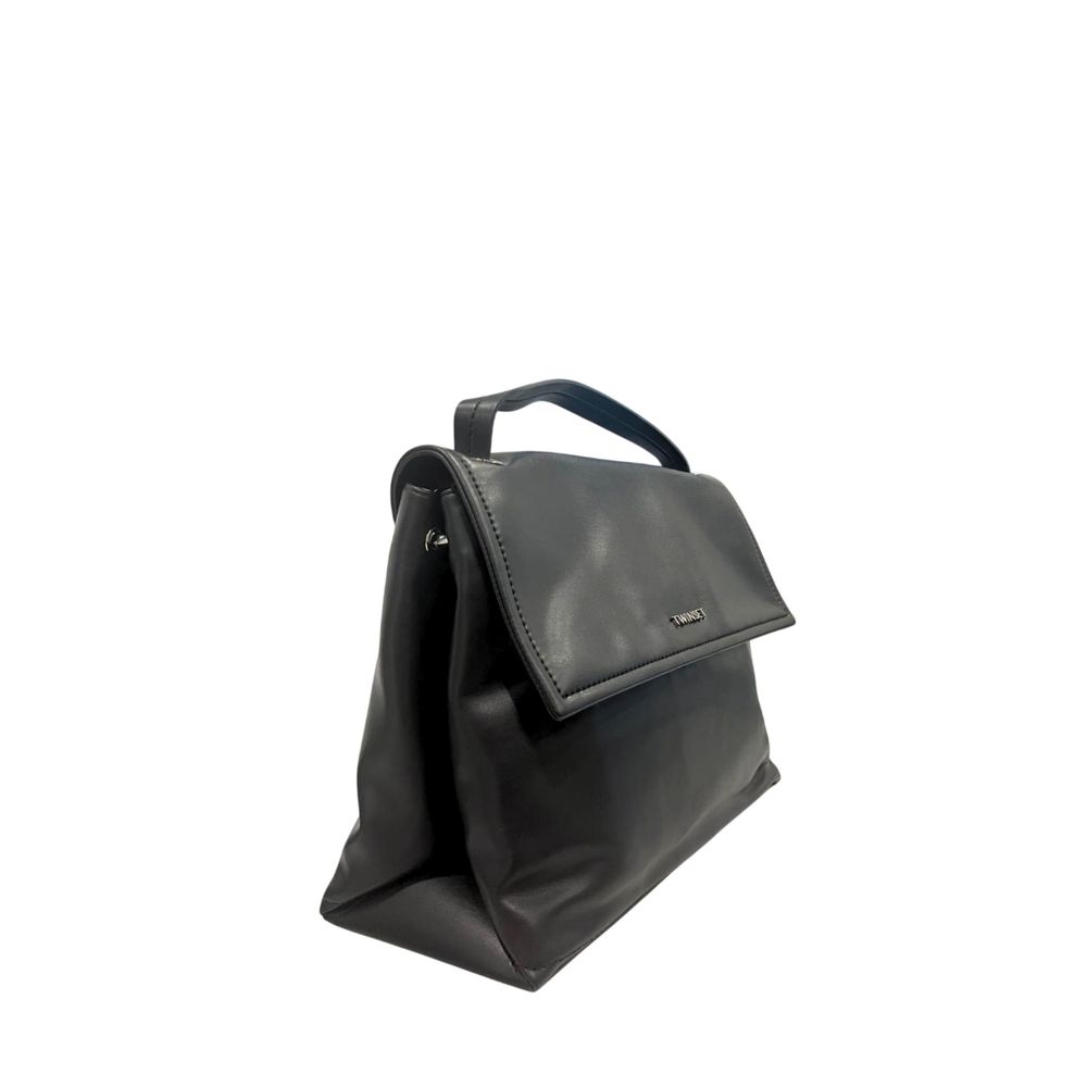 Damenhandtasche aus schwarzem PU