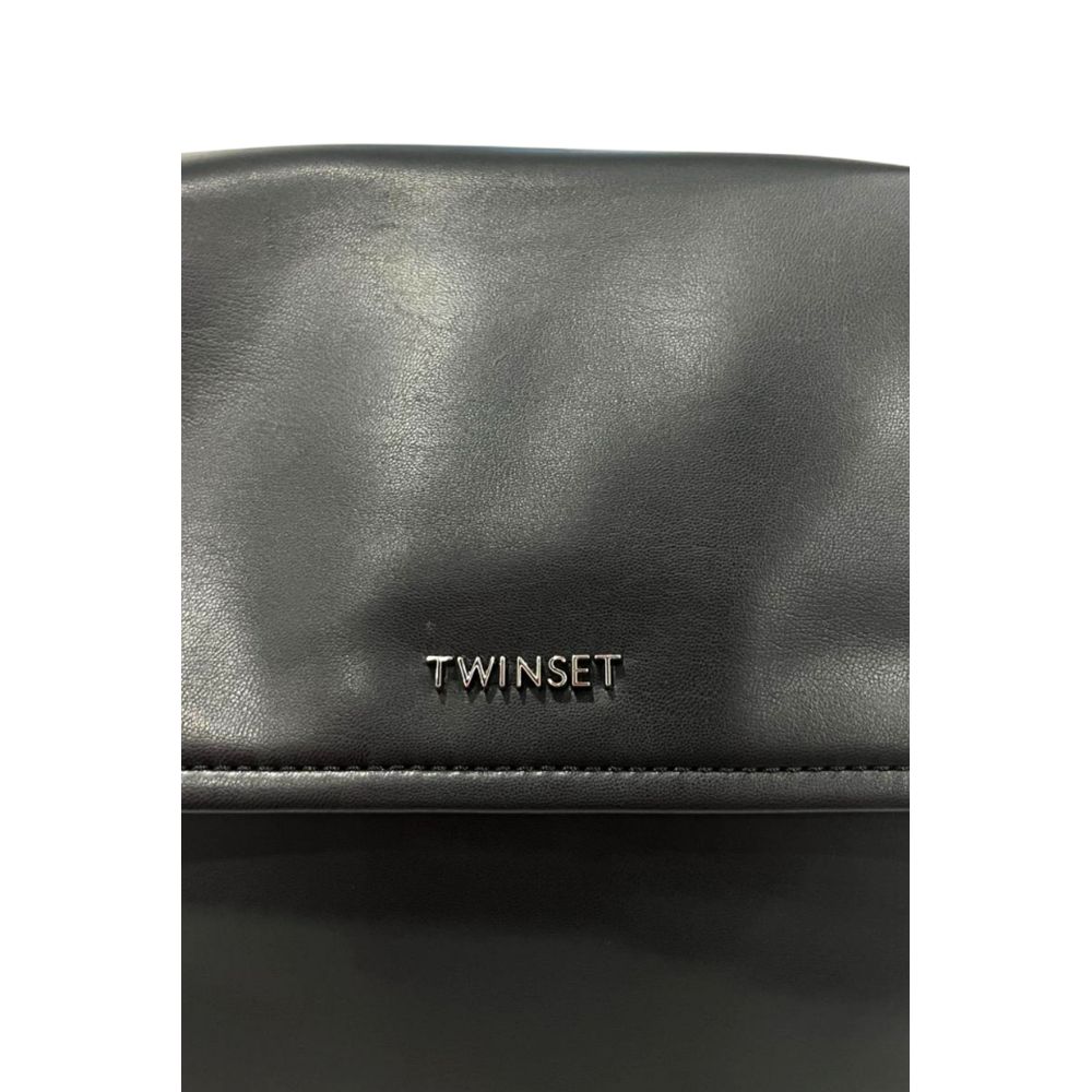 Damenhandtasche aus schwarzem PU