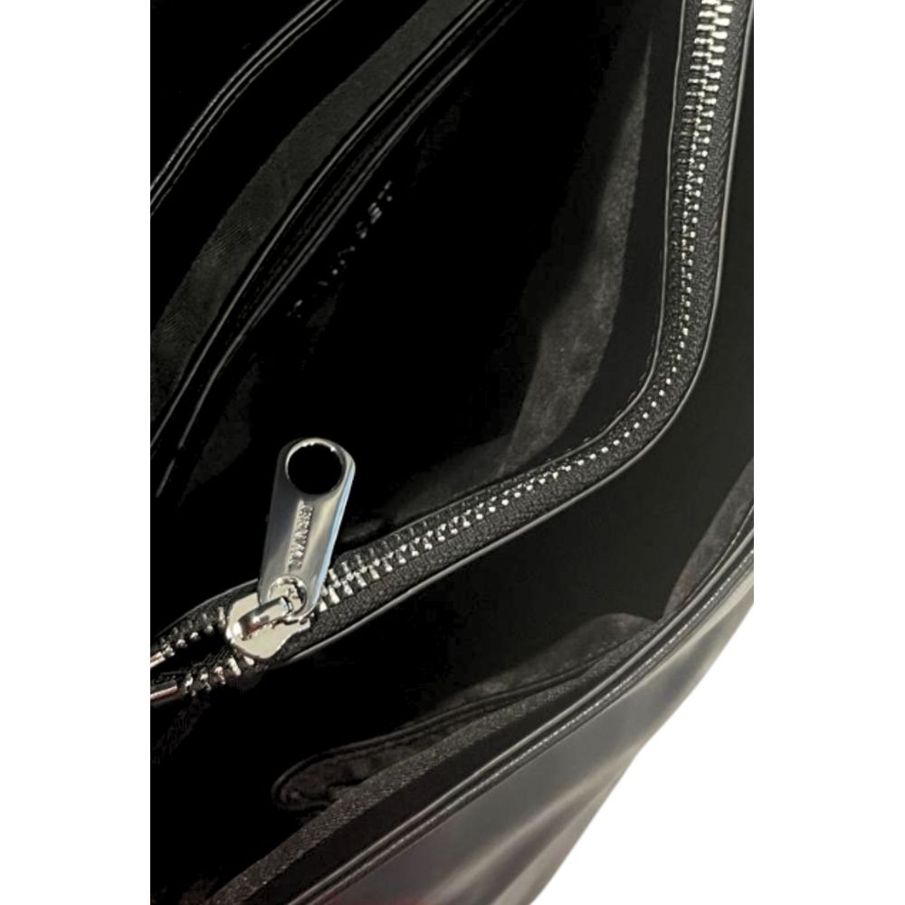 Damenhandtasche aus schwarzem PU