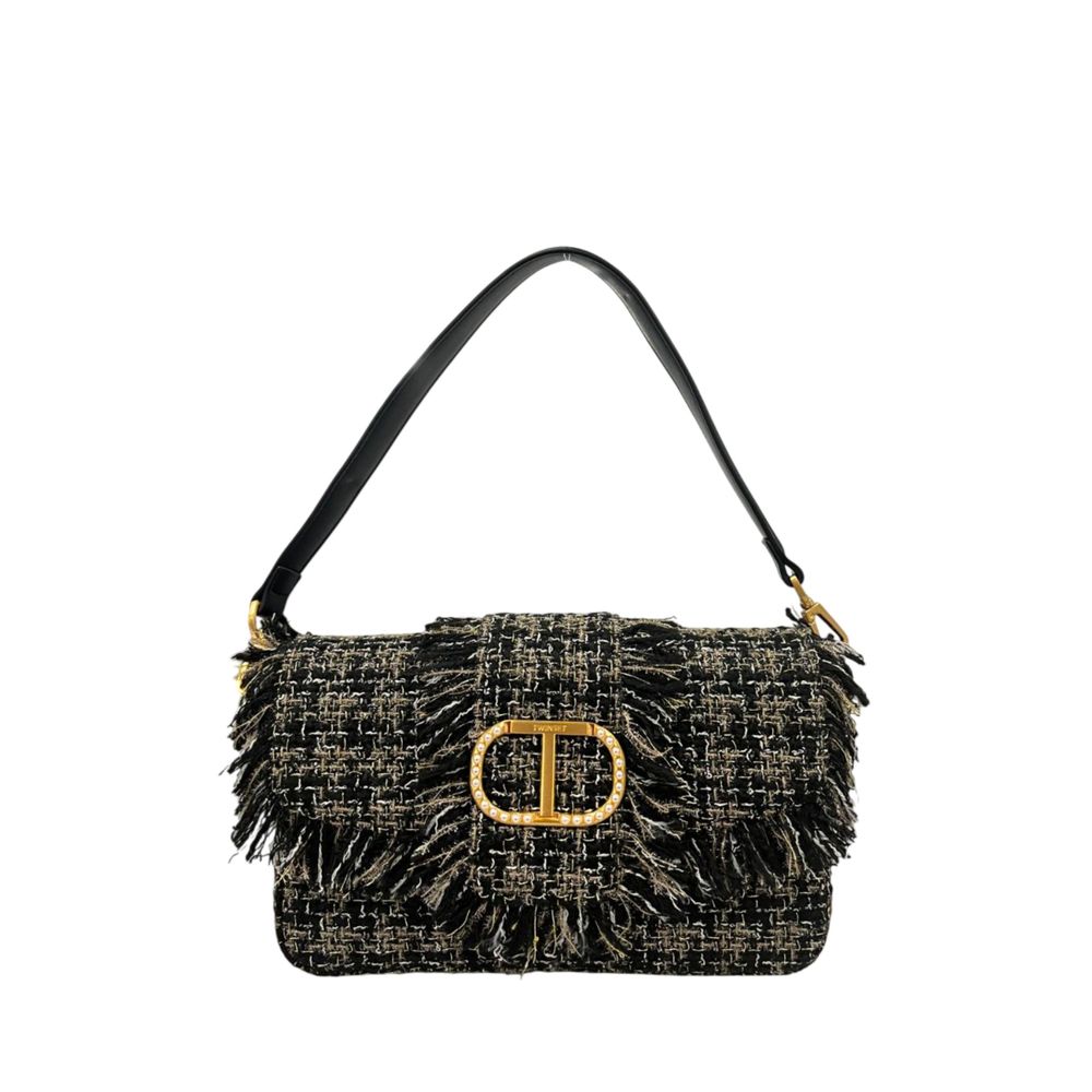 Black PU Women's Shoulder Bag