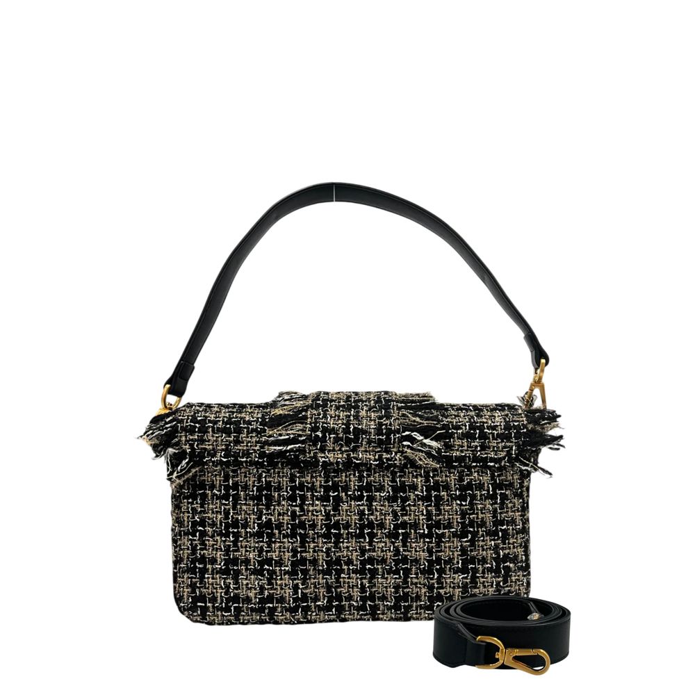 Black PU Women's Shoulder Bag
