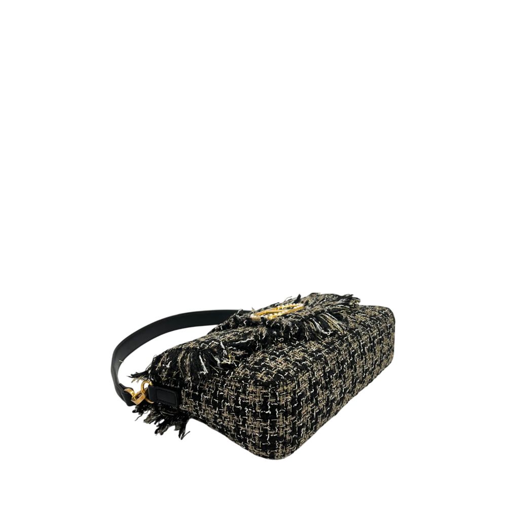 Black PU Women's Shoulder Bag