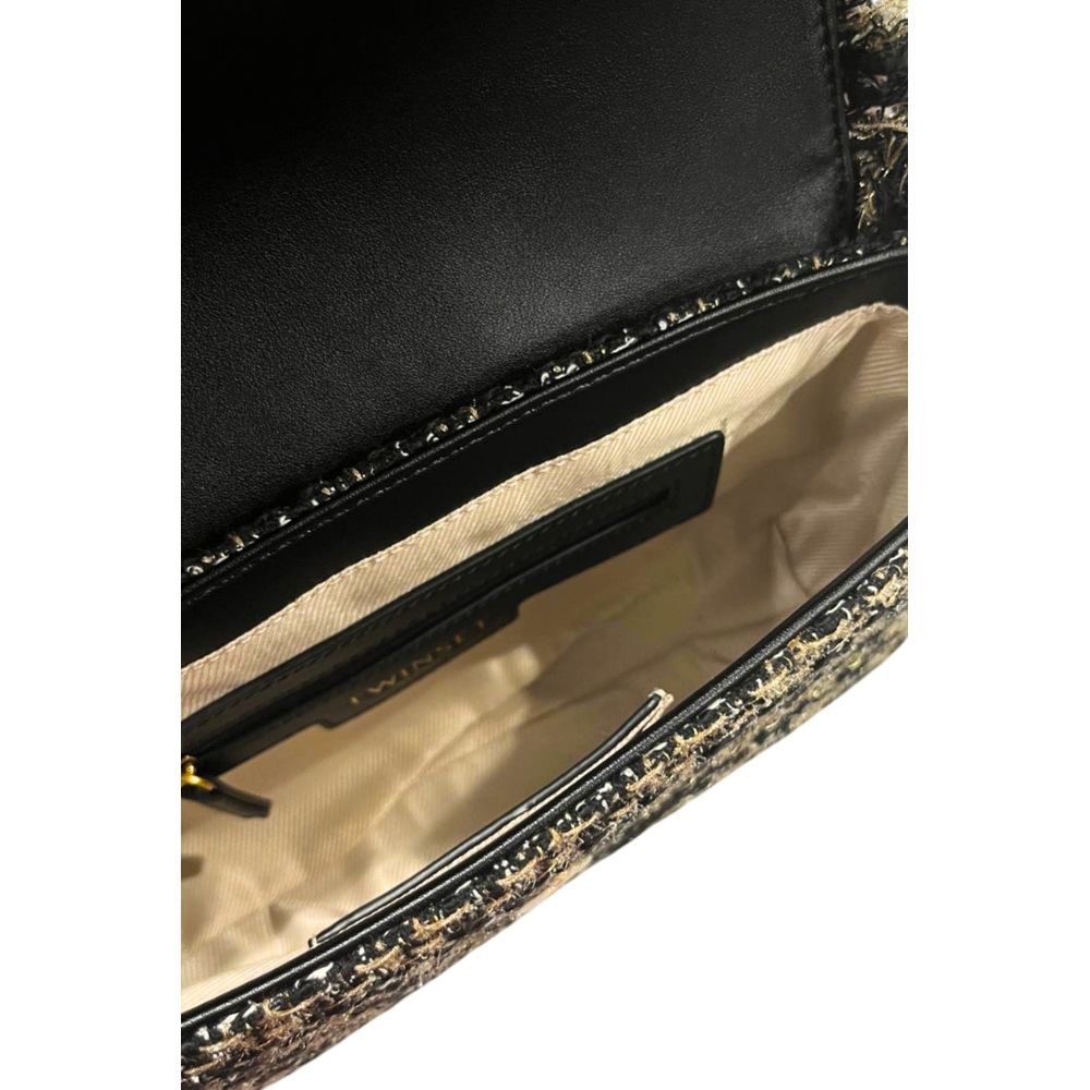 Black PU Women's Shoulder Bag